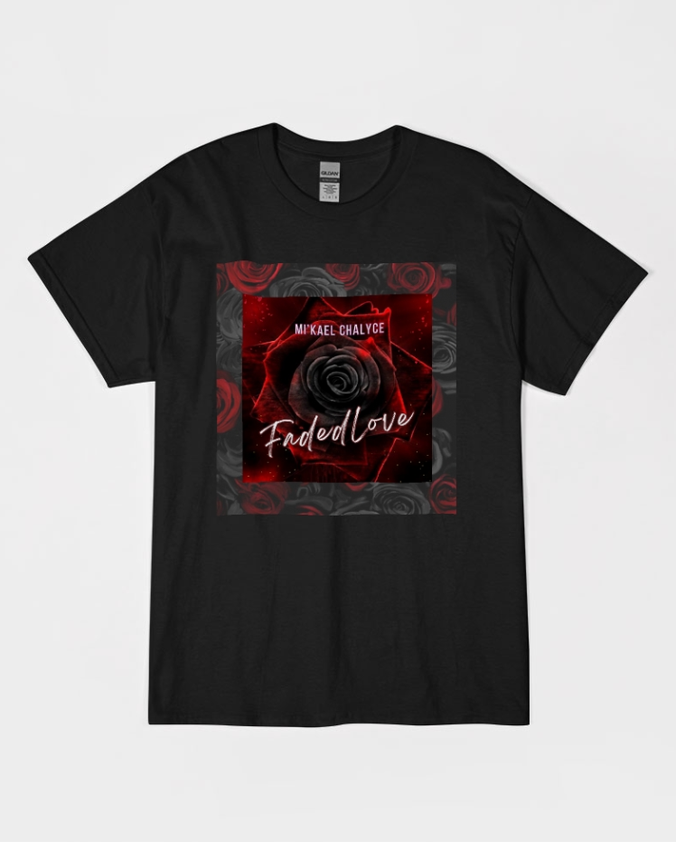 Black & Red Rose Graphic Tee